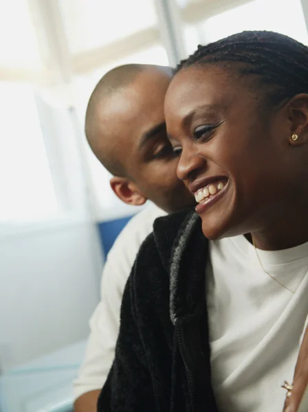 Whispering Sweet Nothings - pareja amorosa — Foto de Stock