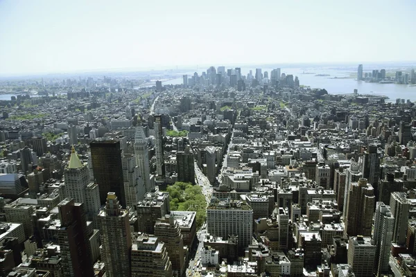 Manhattan manzarası. New york city, new york, Amerika Birleşik Devletleri — Stok fotoğraf