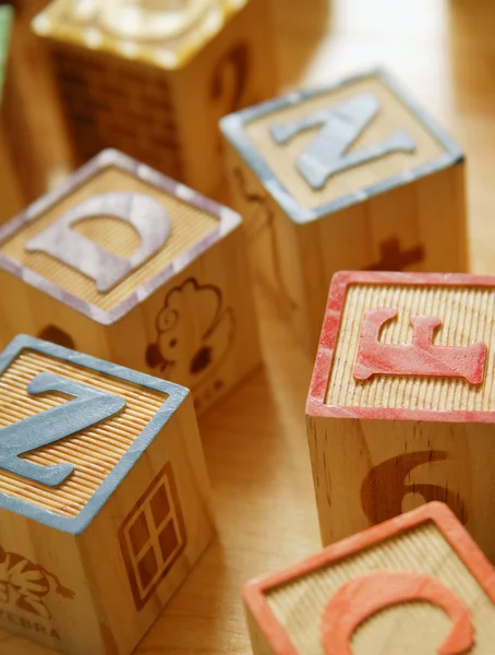 木制玩具块 — 图库照片