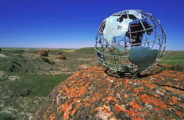 Globus mit Blick auf das Tal — Stockfoto