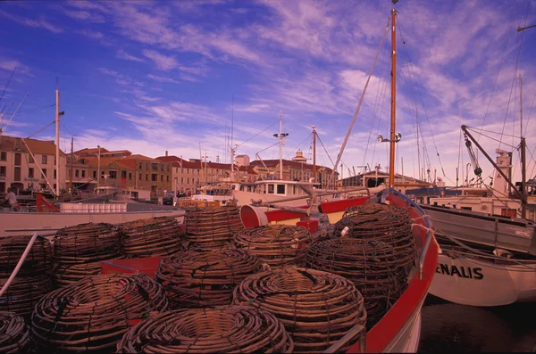 Barcos de pesca amarrados — Foto de Stock