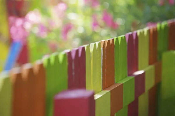 Colorful Fence — Stock Photo, Image