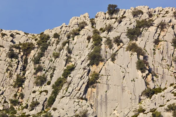 Rock Face, El Chorro, Málaga, Espanha — Fotografia de Stock