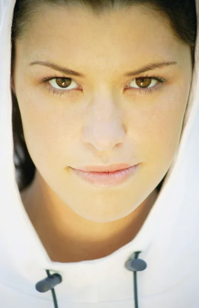 Woman Wearing A Hoodie — Stock Photo, Image