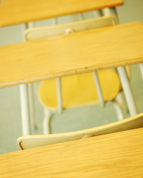 Empty School Tables