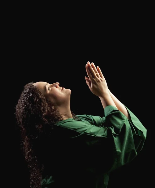 Mujer representando a María de Betania — Foto de Stock