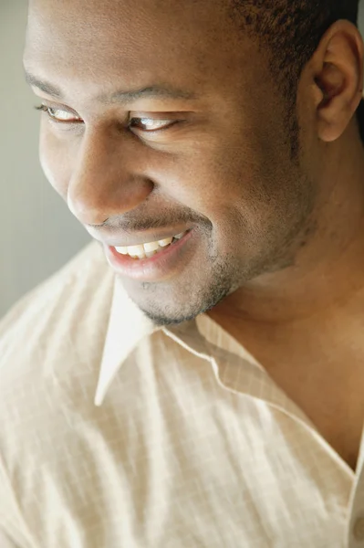 Portrait of Smiling Afro American Man — Stock Photo, Image