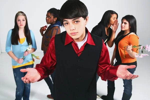 Boy Having A Choice In Girlfriend — Stock Photo, Image