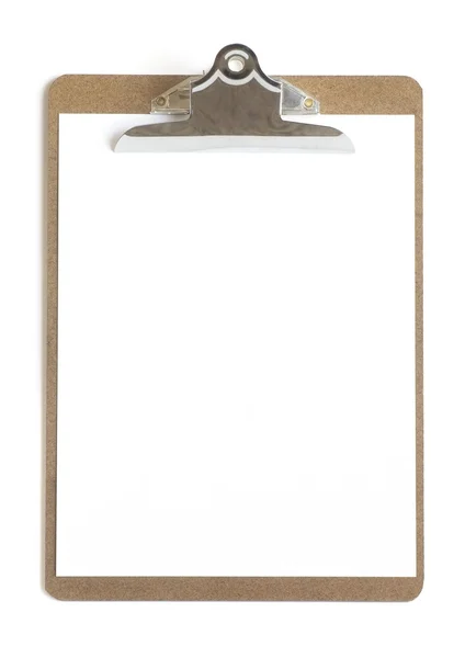 Blank Paper On A Clipboard — Stock Photo, Image