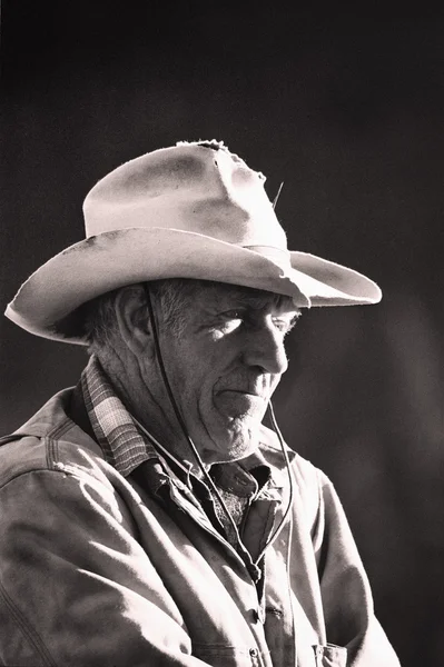 Cowboy - black and white — Stock Photo, Image