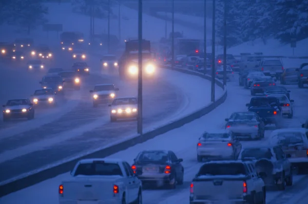 Driving In Winter — Stock Photo, Image