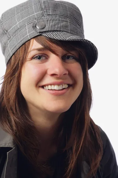 Donna con un cappello — Foto Stock