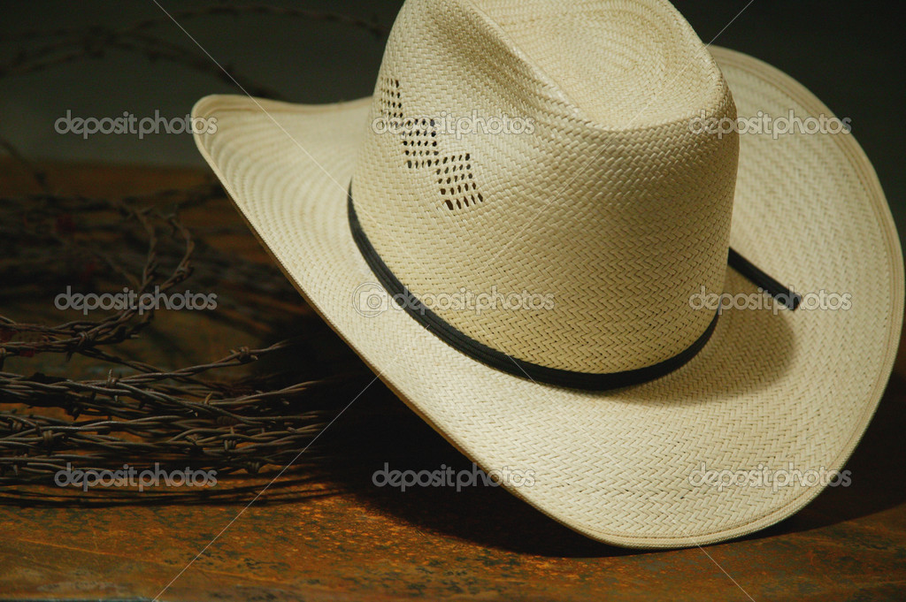 Cowboy Hat And Barbed Wire Still Life Stock Photo by ©DesignPicsInc 31942203