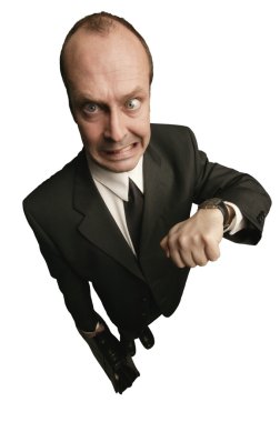 Öfkeli patron - iş geç için