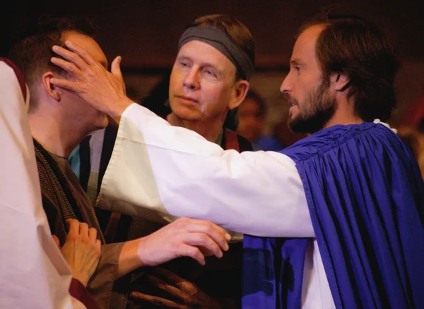 Jesus Heals A Blind Man — Stock Photo, Image