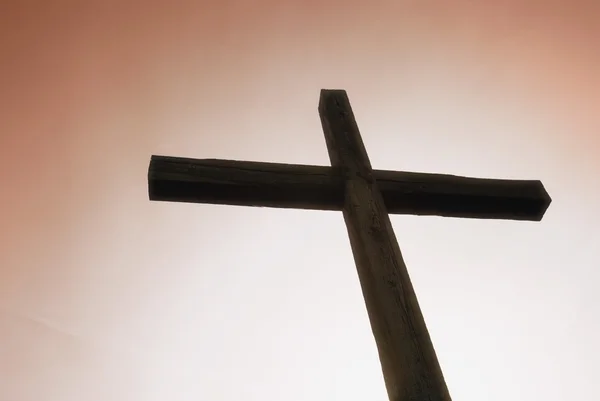 Silhouette Of The Cross — Stock Photo, Image