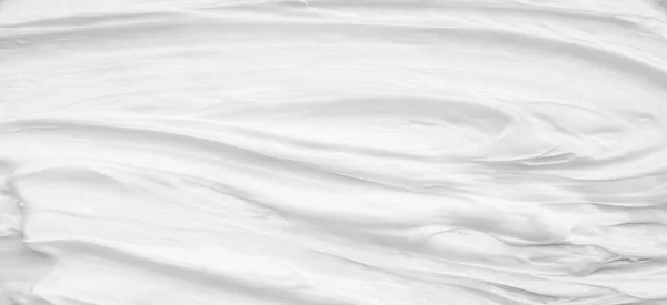 White Surface Cream Lotion Softens Background — Stock Photo, Image