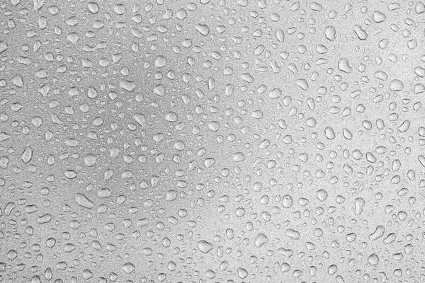 Капли Воды Сером Фоне Покрытые Капельками Воды Пузырьками Воде — стоковое фото