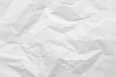 White paper wrinkled texture abstract background.