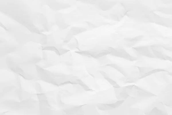 White Paper Wrinkled Texture Abstract Background — ストック写真