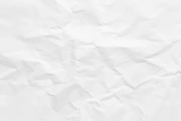 Белая Бумага Морщинистая Текстура Абстрактный Фон — стоковое фото