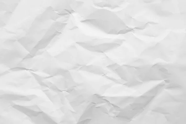 White Paper Wrinkled Texture Abstract Background — Stock fotografie
