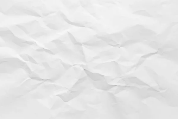 White Paper Wrinkled Texture Abstract Background — Foto de Stock