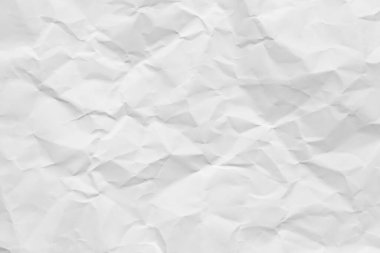 White paper wrinkled texture abstract background.