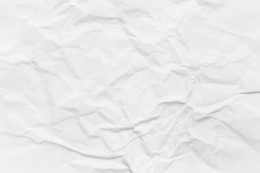 beyaz buruşmuş kağıt doku arkaplanı.