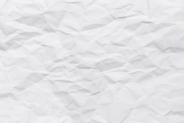 beyaz buruşmuş kağıt doku arkaplanı.