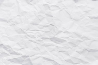 beyaz buruşmuş kağıt doku arkaplanı.