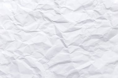 White paper with crumpled abstract texture background.