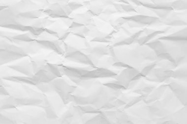 White paper wrinkled texture abstract background.