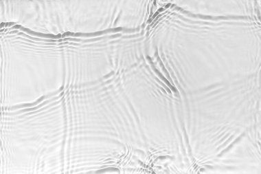 Waves on transparent water surface, gray abstract background.