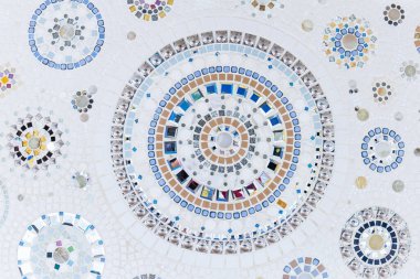 The Stones Decorated The Wall in The Pagoda of Wat Phra That Pha Son Kaew on The Hill