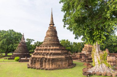 Sukhothai National Historical Park, the old city of Thailand 800 years ago, Sukhothai Province, Thailand.