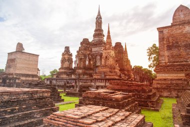 June 6, 2022, Sukhothai National Historical Park, the old city of Thailand 800 years ago, Sukhothai Province, Thailand.