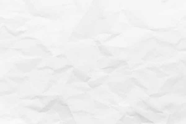 Weiß Zerknüllt Papier Textur Hintergrund — Stockfoto