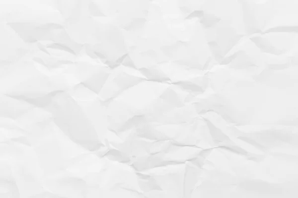 Beyaz Buruşmuş Kağıt Doku Arkaplanı — Stok fotoğraf