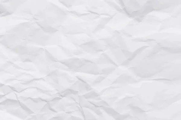 Белая Бумага Скомканной Текстурой — стоковое фото