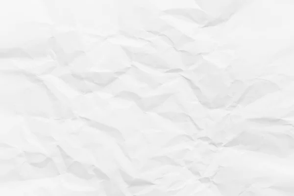 White Paper Crumpled Abstract Texture Background — Stockfoto