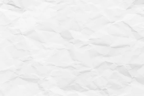 Белая Бумага Измятым Абстрактным Текстурным Фоном — стоковое фото