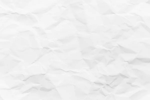 White Paper Crumpled Abstract Texture Background — ストック写真