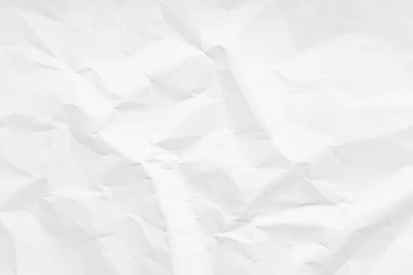 White Paper Wrinkled Texture Abstract Background — Stockfoto