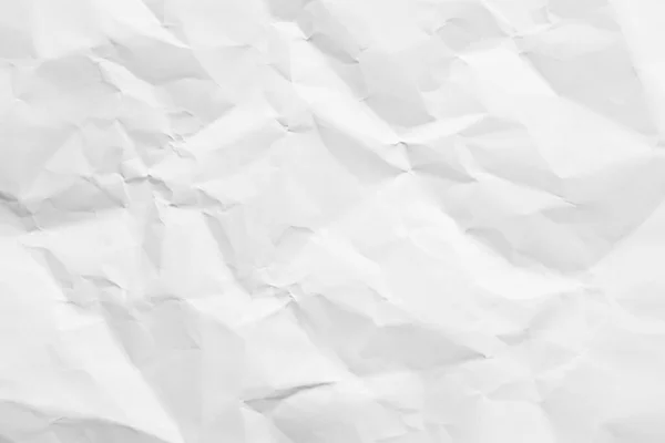 White Paper Wrinkled Texture Abstract Background — Stock fotografie