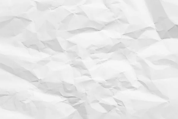 White Paper Wrinkled Texture Abstract Background — Stock fotografie