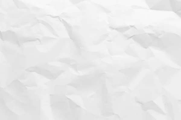 Белая Бумага Морщинистая Текстура Абстрактный Фон — стоковое фото