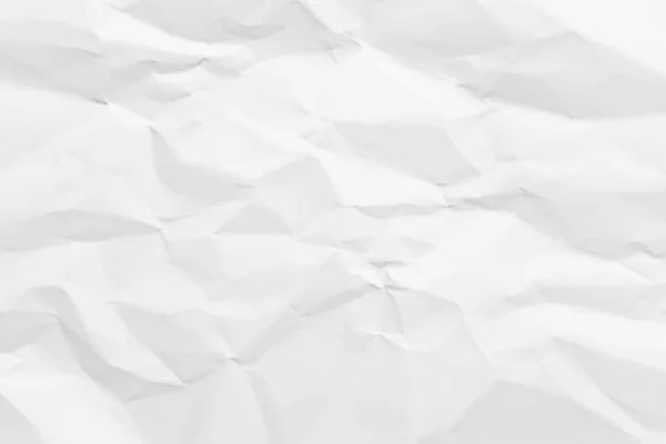 White Paper Wrinkled Texture Abstract Background — ストック写真