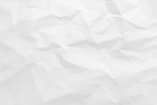 White Paper Wrinkled Texture Abstract Background — ストック写真