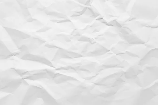 White Paper Wrinkled Texture Abstract Background — Photo